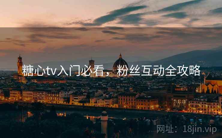 糖心tv入门必看，粉丝互动全攻略