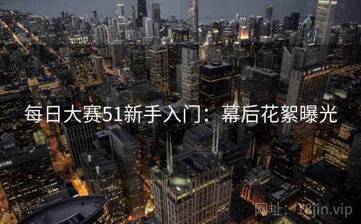 每日大赛51新手入门：幕后花絮曝光