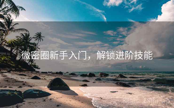 微密圈新手入门，解锁进阶技能