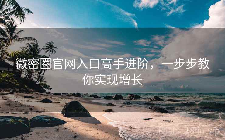 微密圈官网入口高手进阶，一步步教你实现增长