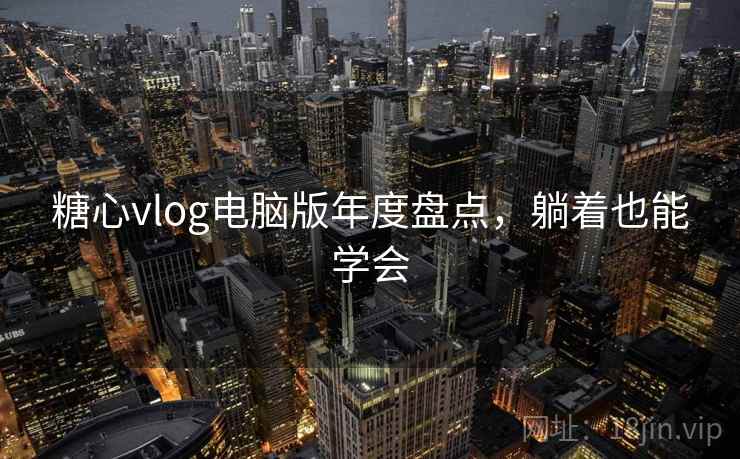 糖心vlog电脑版年度盘点，躺着也能学会